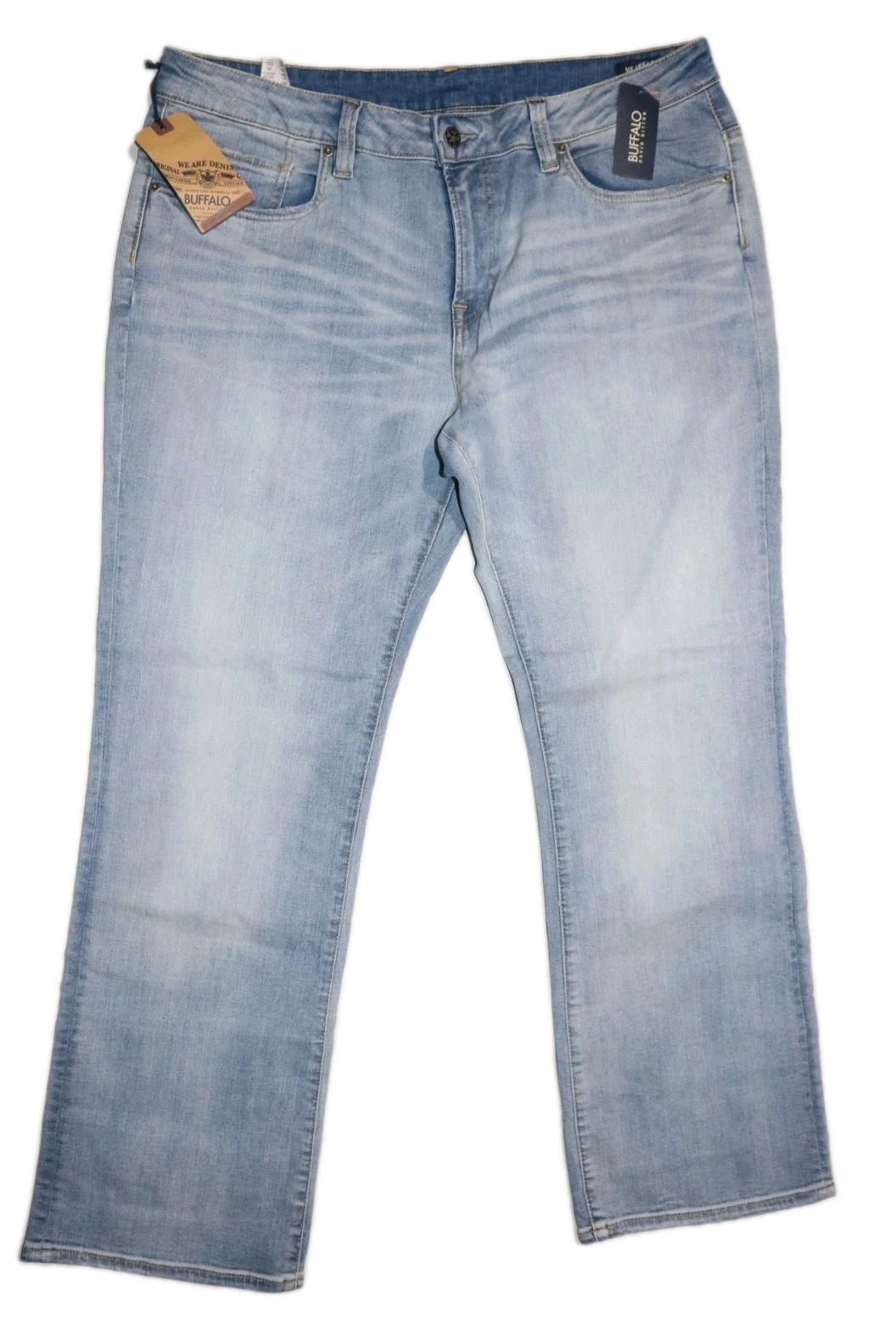 's Slim Boot King Stretch Denim Jeans Mid Blue 38w X 32l