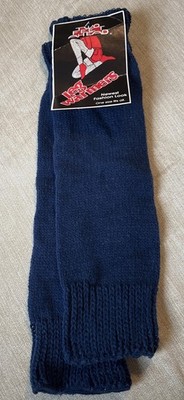 Vintage 80s Women's 100% Acrylic Leg Warmers Slouch One size fits all NEW Blue