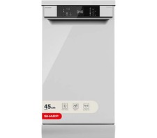 Image of TieDex UK SHARP QW-NS1CF49EW-EN Slimline Dishwasher - White