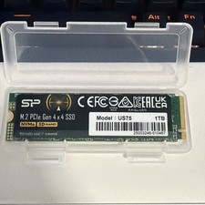 Silicon Power 1TB US75 Nvme PCIe Gen4 M.2 2280 SSD R/W Up to 1TB, Green