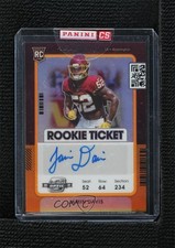 2021 Contenders Optic Rookie Ticket Orange Prizm 38/50 Jamin Davis Auto 04tw