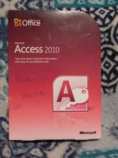 MICROSOFT Office Access 2010 Computer Software Program Disc with Product Key