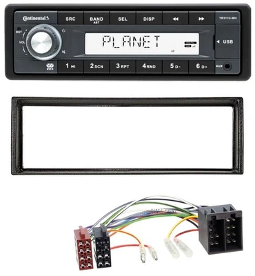 Continental USB MP3 AUX 1DIN Autoradio für VW Golf 2 83-92 Jetta II 84-92 T4 90- - Bild 1 von 4