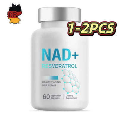 NAD Plus + Supplement 500mg & 250 mg Resveratrol, B3 150  TMG 60 Capsules 1/2PCS