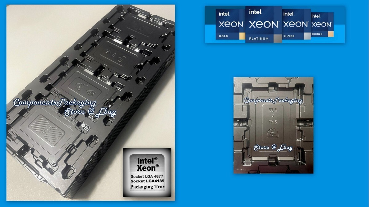 Intel OEM Processor-CPU Tray for Xeon Socket LGA4189 LGA4677 Lot