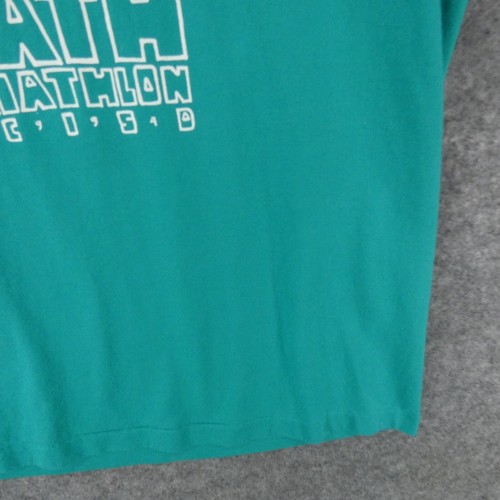 Vintage Math Triathlon 1994 Shirt Adult Large Turquoise Single Stitch USA - Picture 6 of 14