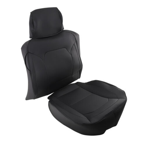 Leather Car Seat Covers Full Set Fit for Ford F150 2015-2024 Waterproof - Picture 2 of 11