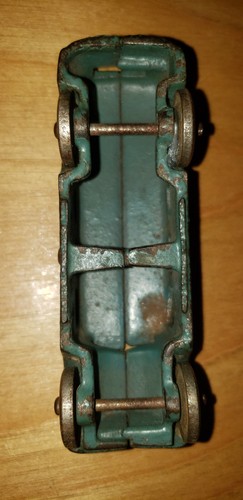 Antiker Gusseisen Spielzeug Bus blau Originallack - Bild 9 von 11