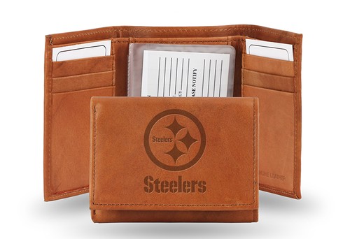 NFL Embossed Trifold Leather Wallet With Gift Box -Select- Team Below - Picture 31 of 37