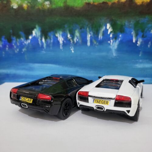 PERSONALISED ANY NAME MODEL TOY CAR LAMBORGHINI VALENTINE GIFT HIM HER BOY GIRL - Picture 5 of 42