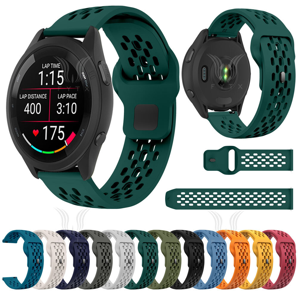 Silicone Breathable band Strap For Garmin Forerunner 165 265 255