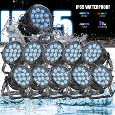 10X IP65 Waterproof 14LED Par Light 280W RGBW DMX DJ Garden Club Stage Lighting