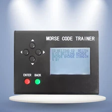 Morse Code Trainer Shortwave Radio Telegraph CW Key Learning Radio with Power US