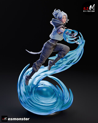 Jett, Valorant, Charakter, Videspiel, Figur, 3D Druck, Statue, UNBEMALT