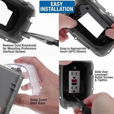 WP3100C Weatherproof Electrical Outlet Cover - Extreme Temperature Resistance...