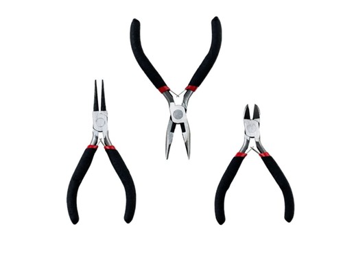 Bundle jewellery making necklace repair tools set craft wire pliers kit DIY - Picture 5 of 9