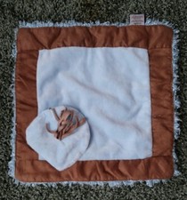 Mud Pie Blue  Brown Lovey Security Blanket