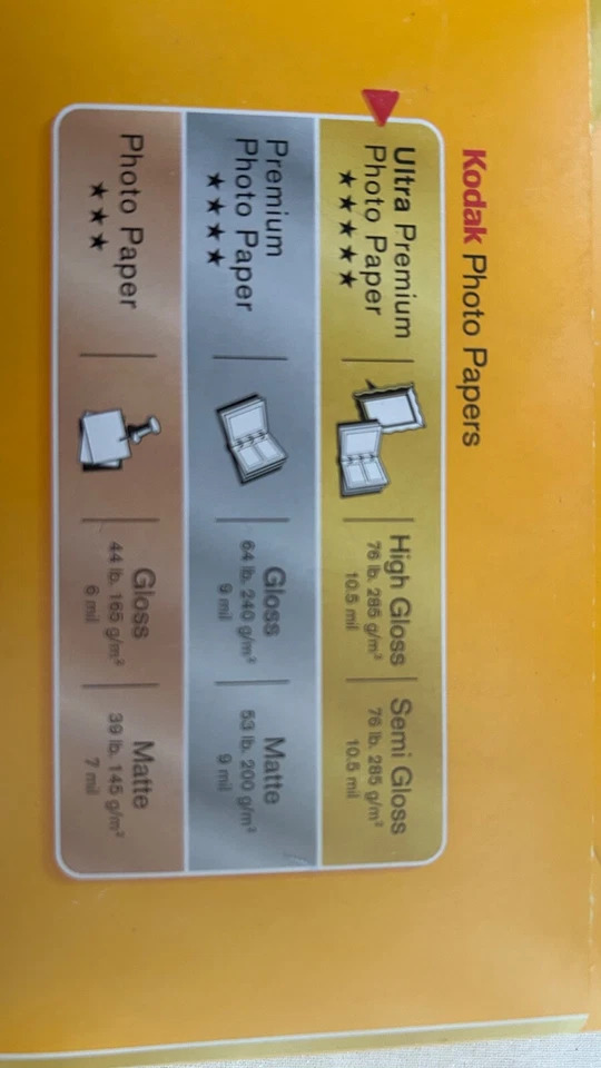 Papel Fotográfico Kodak Ultra Premium X2 Alto Brillo 4X6 200 HOJAS Foto 3 de 4