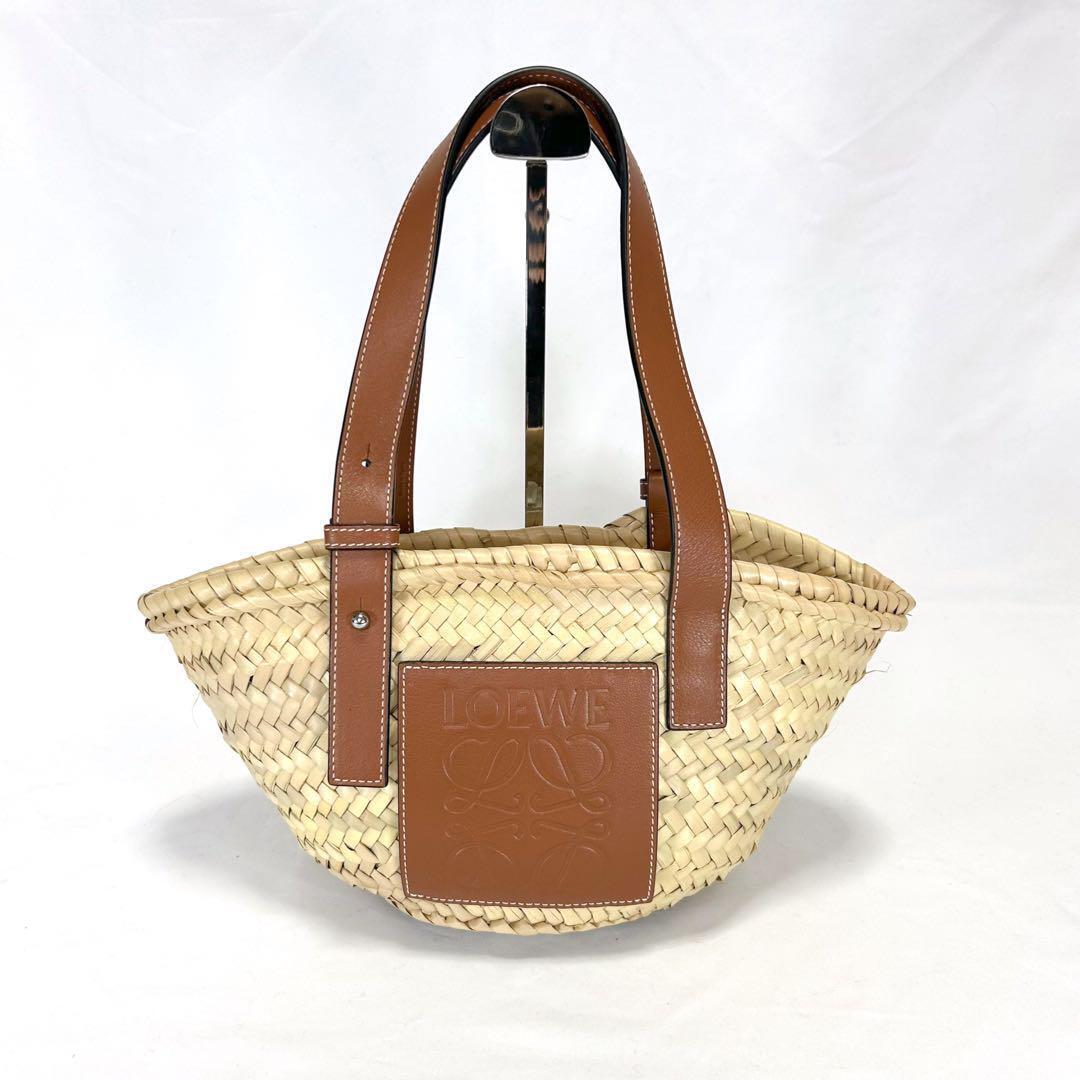 LOEWE Basket Bag Small Tan Leather Tote bag Beige Brown LOEWE Basket Bag Small Tan Leather Tote bag Beige Brown