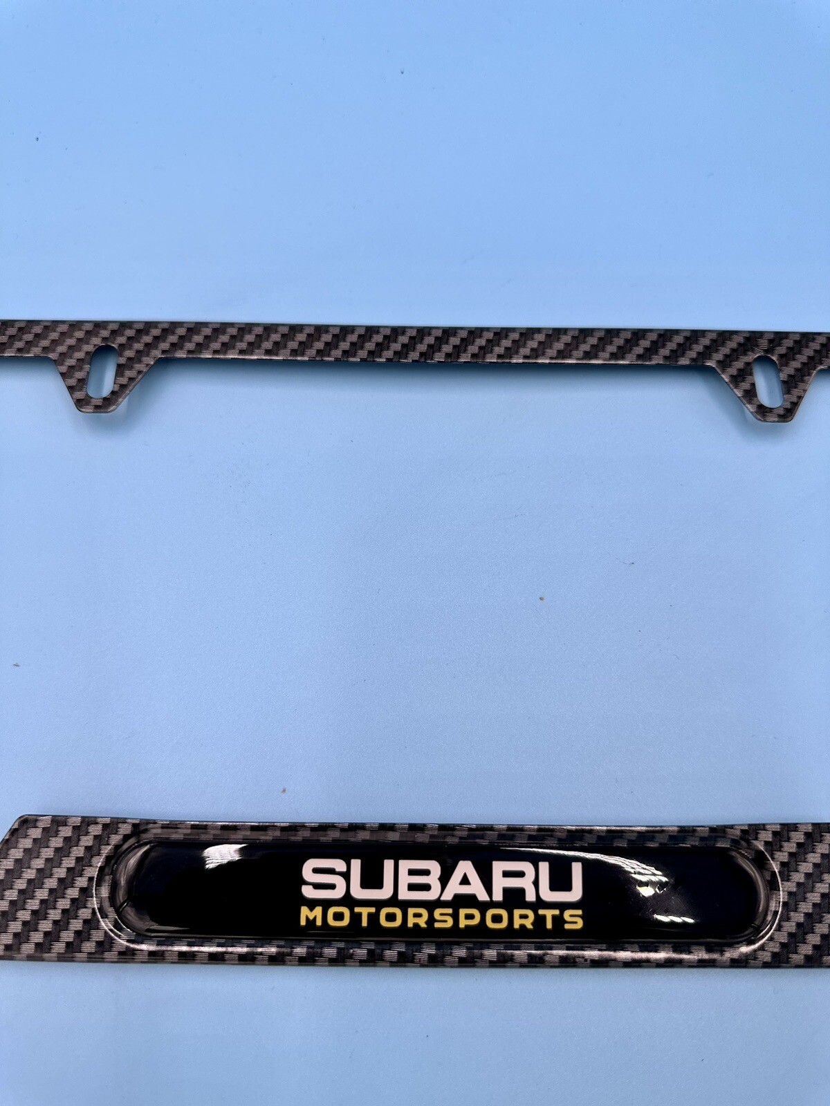 Carbon Fiber Stainless Steel License Plate Frame Subaru Wrx Sti BRZ