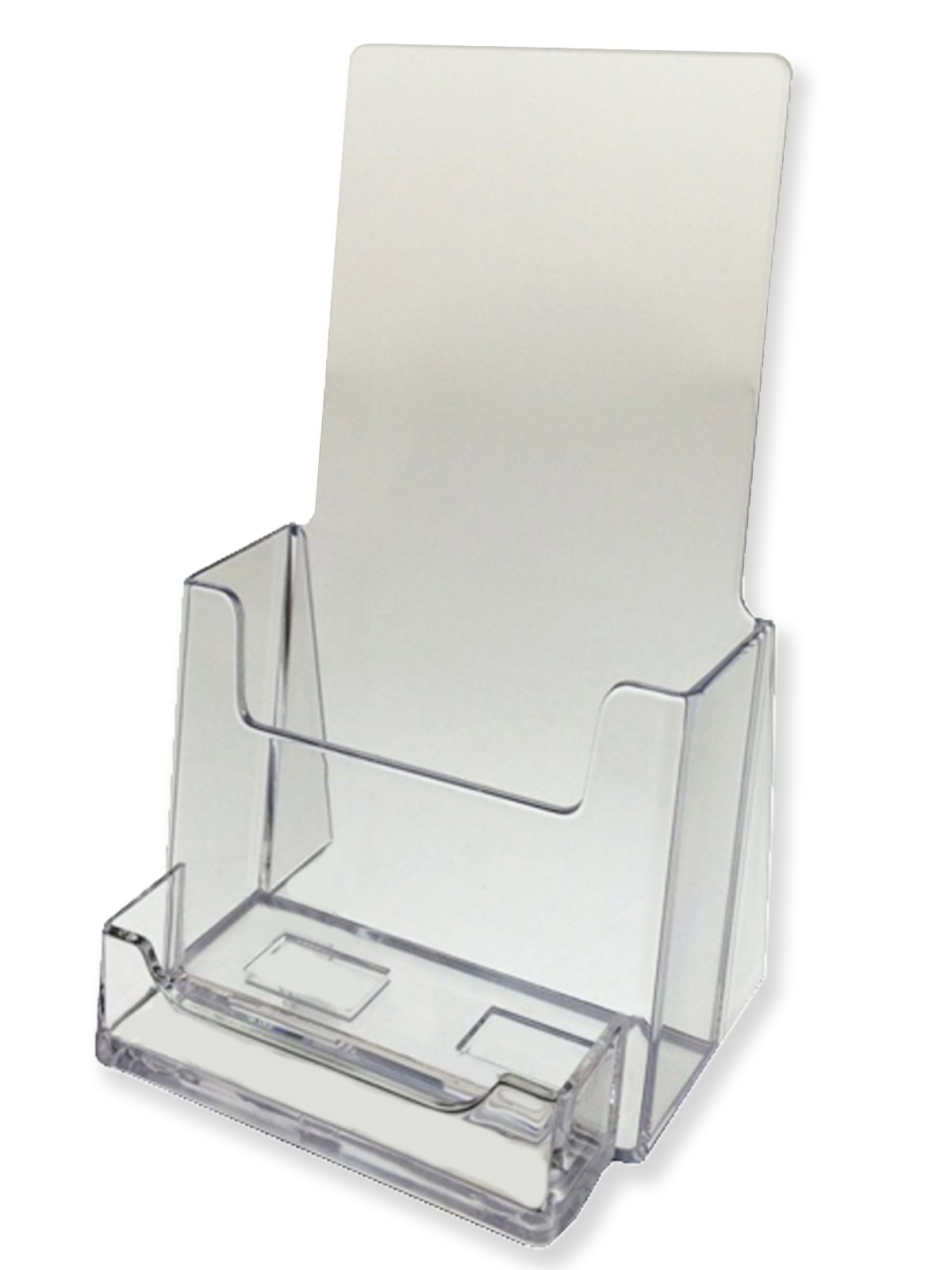 Tri Fold Brochure & Business Card Holder Holds 4" Wide Folded Material Qty 15