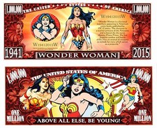 OUR WONDER WOMAN DOLLAR BILL (2 Bills)