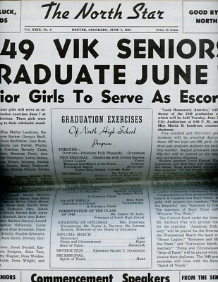 #ad Colorado History 1949 North High School Paper The North Star 16 pgs $15.95