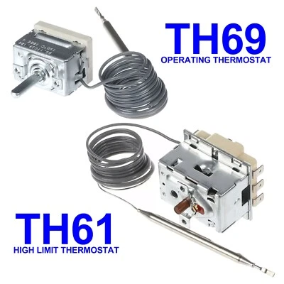 LINCAT TH69 TH61 FRYER TEMPERATURE CONTROL AND HIGH LIMIT SAFETY THERMOSTAT SET
