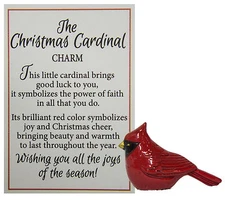 Ganz The Christmas Cardinal Symbol of Faith Charm