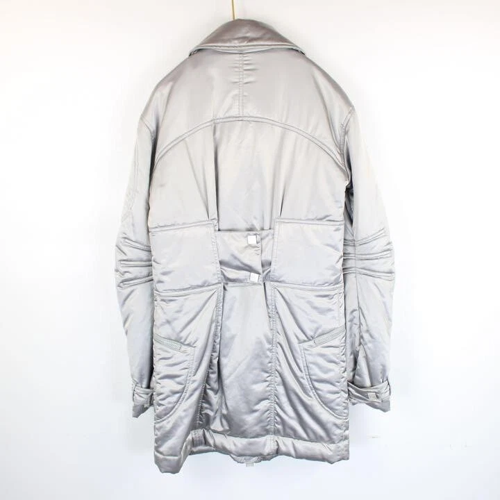 Cappotto Giacca Cotone Chanel 04A Linea Sport Coco Mark Argento Cotone Taglia 36