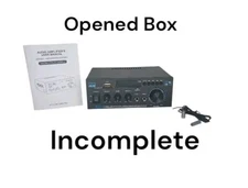 AK45 Bluetooth Amplifier Karaoke Amp for Home/Marine/Car Amp USB Player FM Radio