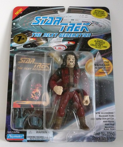 "Figura de acción Star Trek The Next Generation The Nausicaan 5"" Playmates 6969 nueva en paquete"