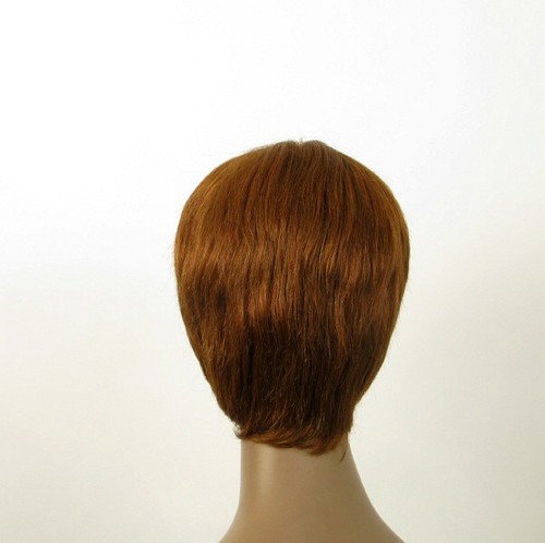 perruque AFRO femme 100% cheveux naturel châtain clair cuivré ref SHARONA 01/30 - Picture 5 of 9