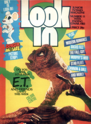 LOOK-IN MAGAZINE 12 MAR 1983 . E.T. FRONT COVER & POSTER