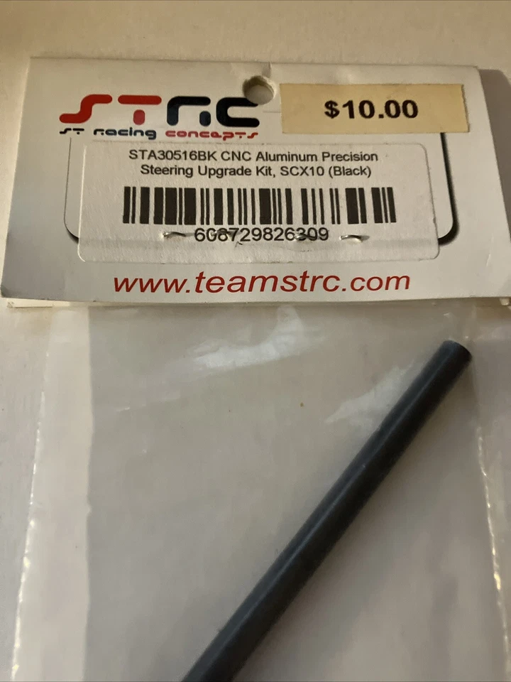 SCX10 Black Aluminum STA30516BK CNC Alum Precision Steering Upgrade Kit SCX10 - Image 3 of 4
