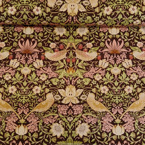 "Tessuto William Morris Thameside Collection largo 110 cm, per quarto grasso 18x22" - Foto 41 di 90