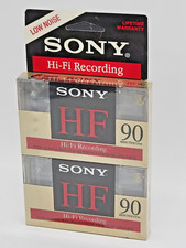 2 Sony HF 90 Minutes High Fidelity Type 1 Normal Bias Audio Cassette Tapes New