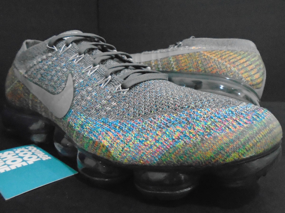 NIKE AIR VAPORMAX FLYKNIT MULTI-COLOR GREY SILVER RACER ONE 849558-019  12