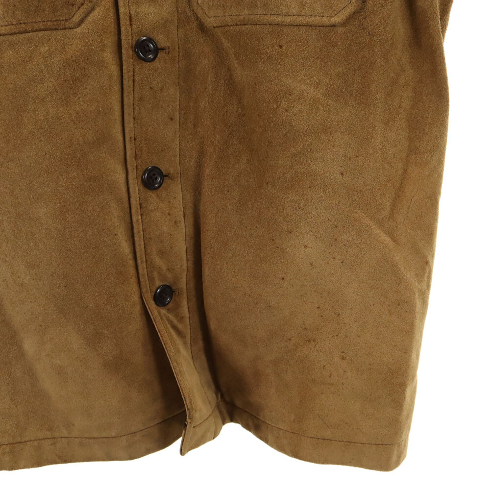GAP 90s Old Navy Tag suede Shirt jacket S beige Men's | eBay