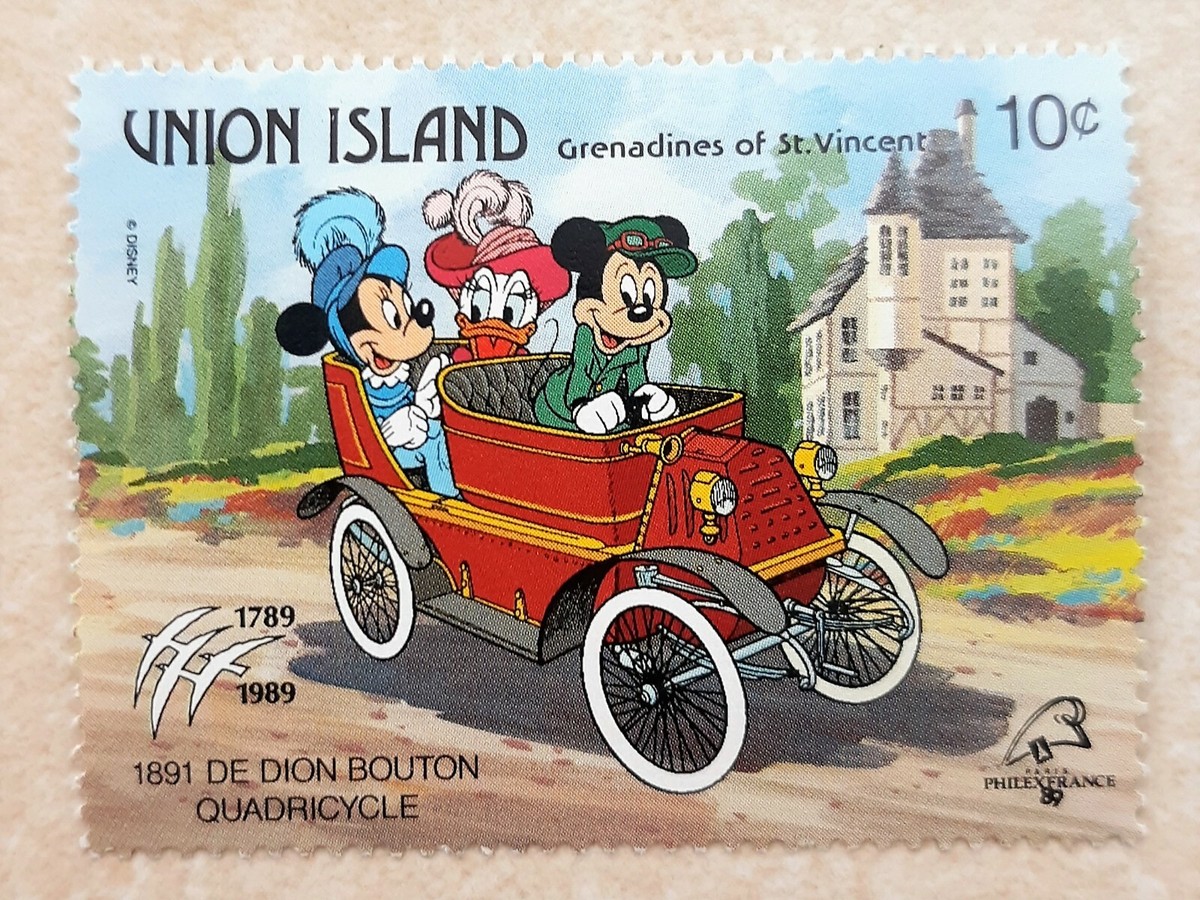 限定品ディズニー☆Authentic Postage Stanp All Night Media Rubber Stamp Disney Mickey & Minnie Mouse