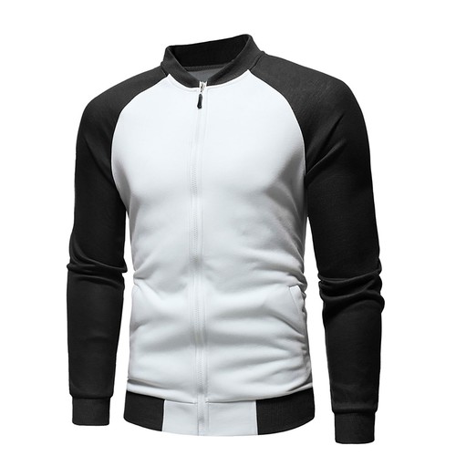 Sudadera sin capucha con cremallera completa para hombre 3XL 2XL XL L M cómoda otoño invierno chaquetas - Imagen 6 de 30