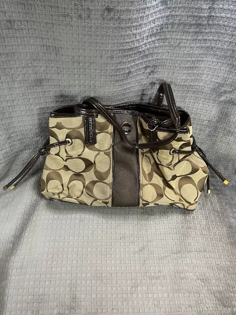 Coach black store tote purse