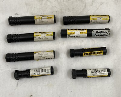 (8) GUHRING DRILLS 5741-9.520, 5741-5.6, 5741-5.1, AND 5741-4.9000, USED