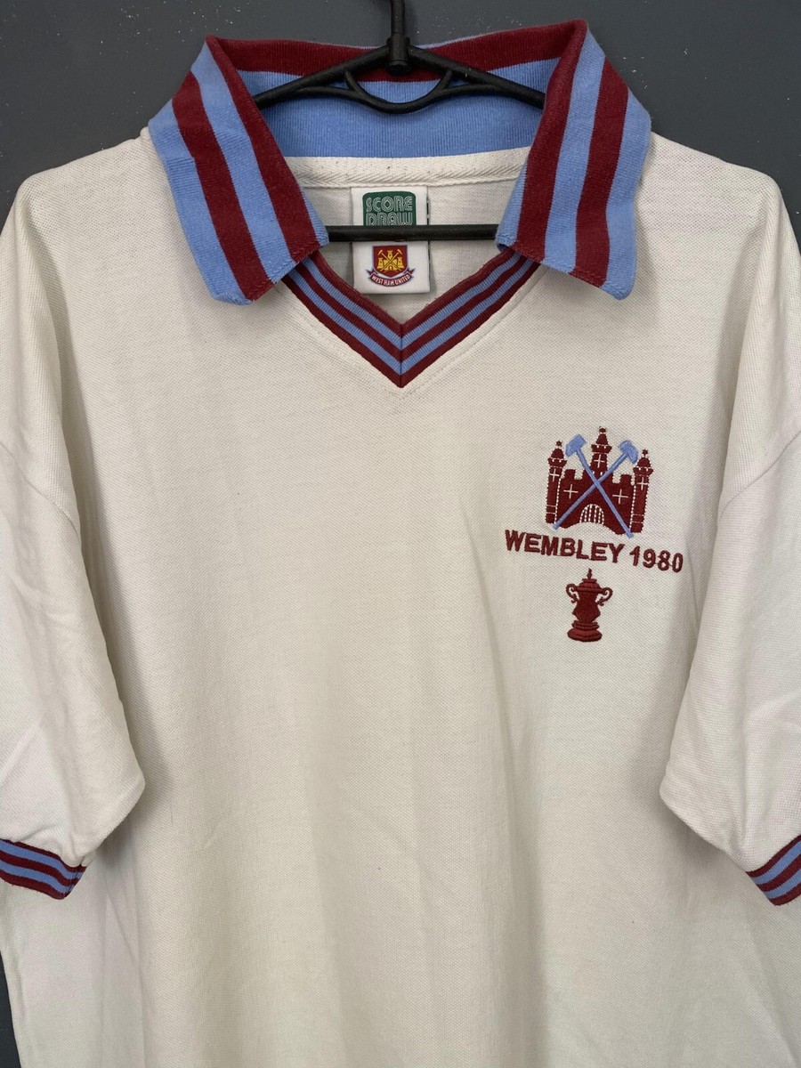 MEN RETRO REPLICA WEST HAM UNITED 1980/1981 SOCCER FOOTBALL SHIRT