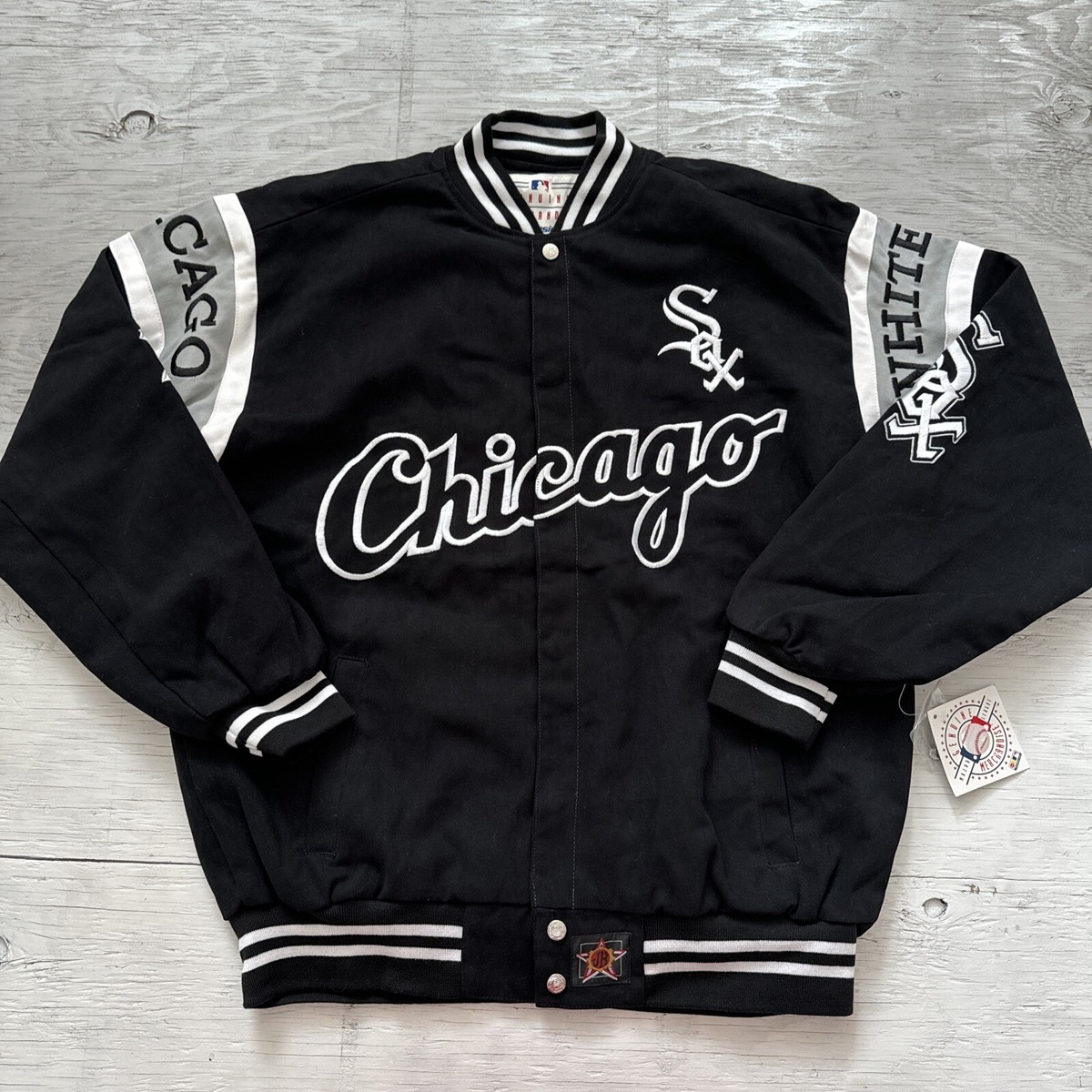 Vintage New W/ Tags MLB Jeff Hamilton Chicago White Sox Jacket Sz