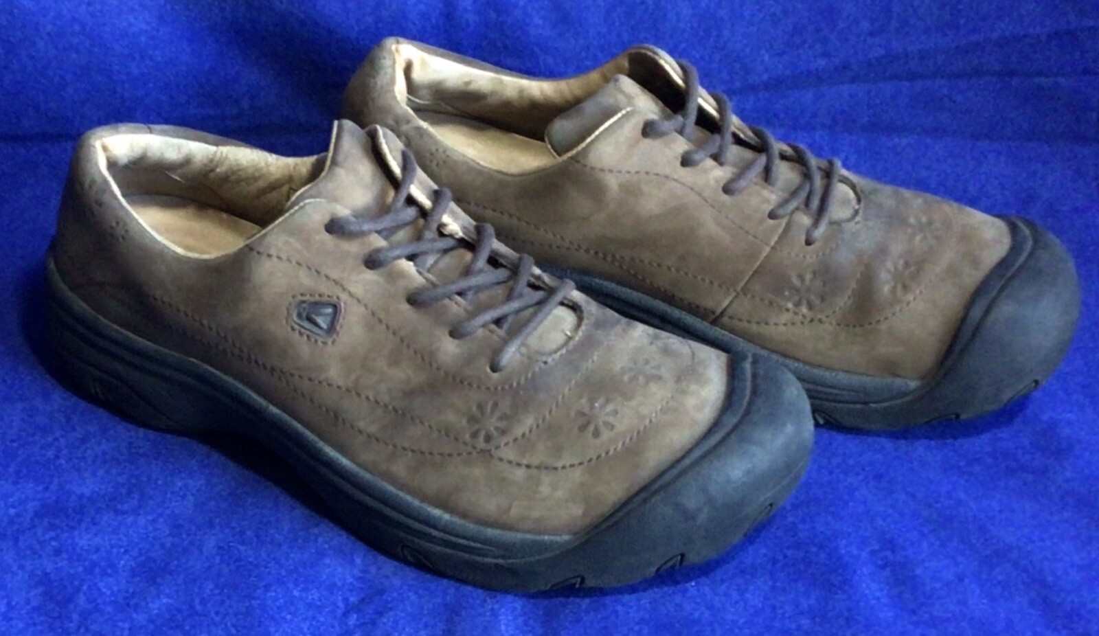 Scarpe da trekking KEEN Presidio in pelle marrone scuro taglia 10 40 5 donna