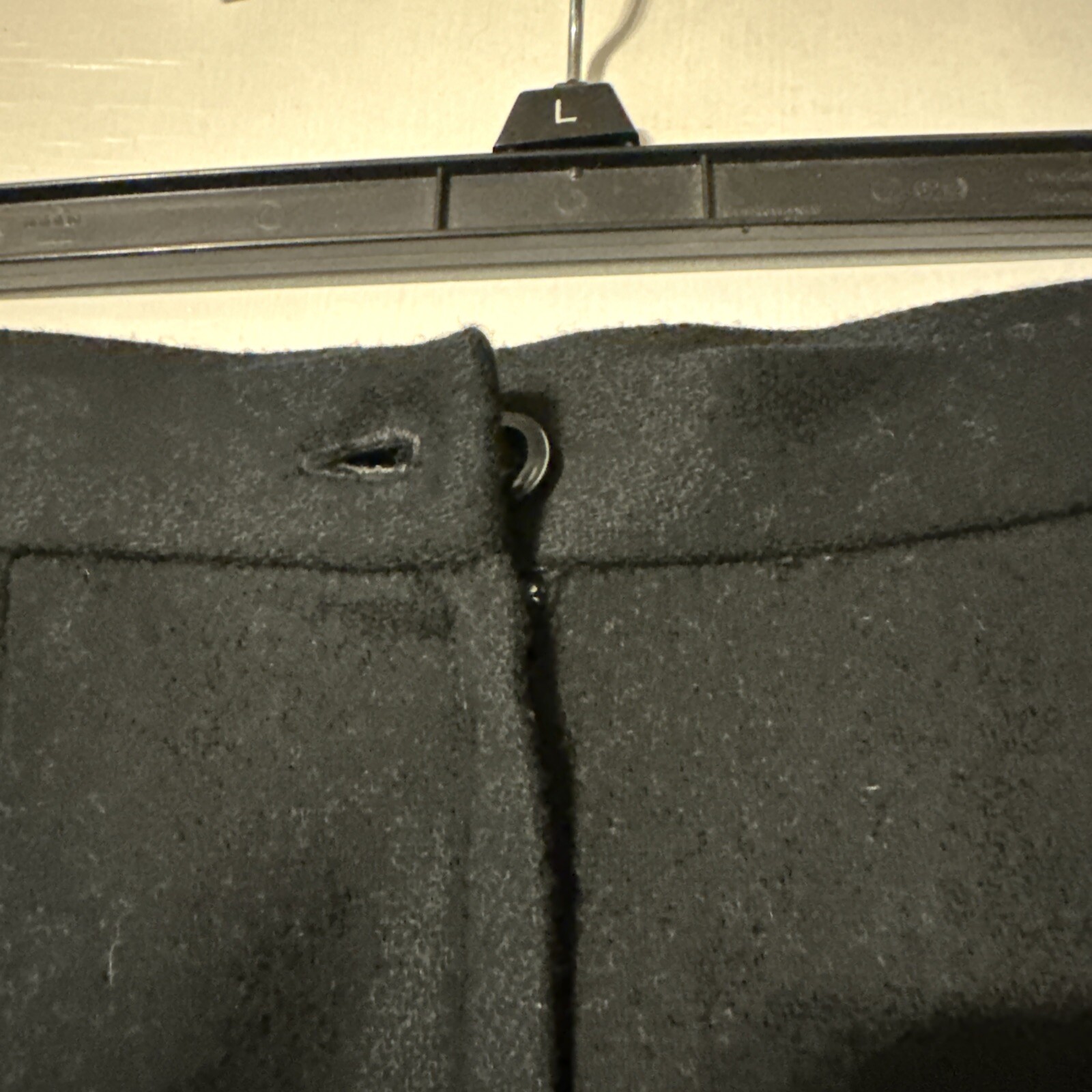 *WORTHINGTON SOLID BLACK 100% WOOL FULLY LINED TR… - image 4