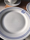 Diner China Coffee Mug Cup Plate White With Blue Stripes Restaurant Ware 5 Piece — photo 9