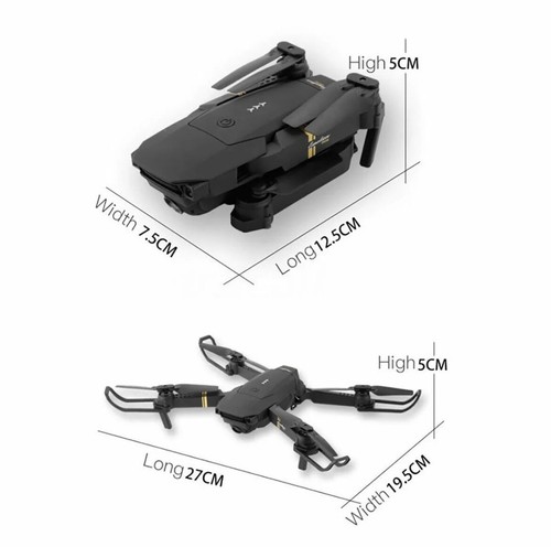 E58 FPV Wifi RC Drone With HD Camera Wide Angel Foldable Quadcopter Selfie Toys - Picture 10 of 12