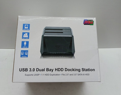 SYBA Dual Bay USB 3.0 DUAL BAY Docking Station for 2.5'' and 3.5'' SATA IIIHDD/SSD
